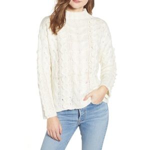 Moon River Braided Cable Knit Sweater
